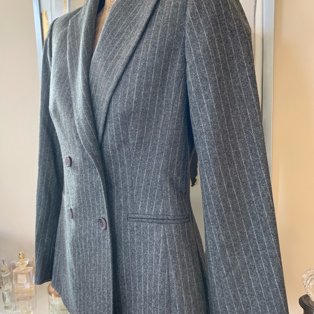Double Breasted Pin Striped Suit